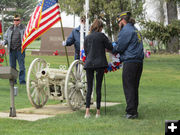 American Legion Wreath. Photo by Dawn Ballou, Pinedale Online.