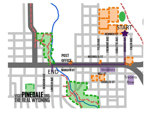 Parade Route. Photo by Main Street Pinedale.