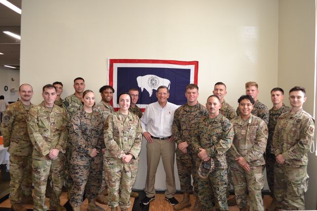 Wyoming service members in Japan. Photo by Senator John Barrasso courtesy photo.