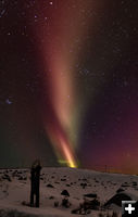 Aurora from Fremont Lake overlook. Photo by Tony Vitolo.