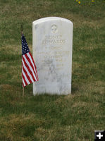 Sidney Edwards grave. Photo by Dawn Ballou, Pinedale Online.