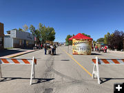 Blocked Budd Avenue. Photo by Dawn Ballou, Pinedale Online.