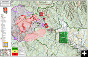 Fire map Sept 30, 2024. Photo by Bridger-Teton National Forest.